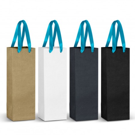 Champagne Ribbon Handle Paper Bag Promotional Products